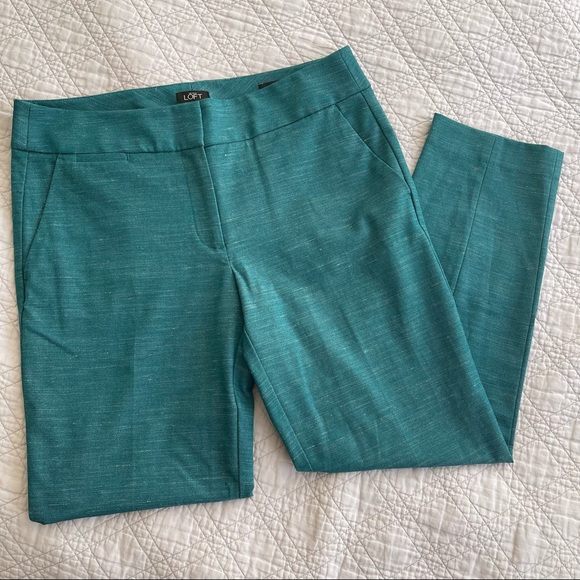 LOFT Pants - LOFT Teal Straight Leg Pants